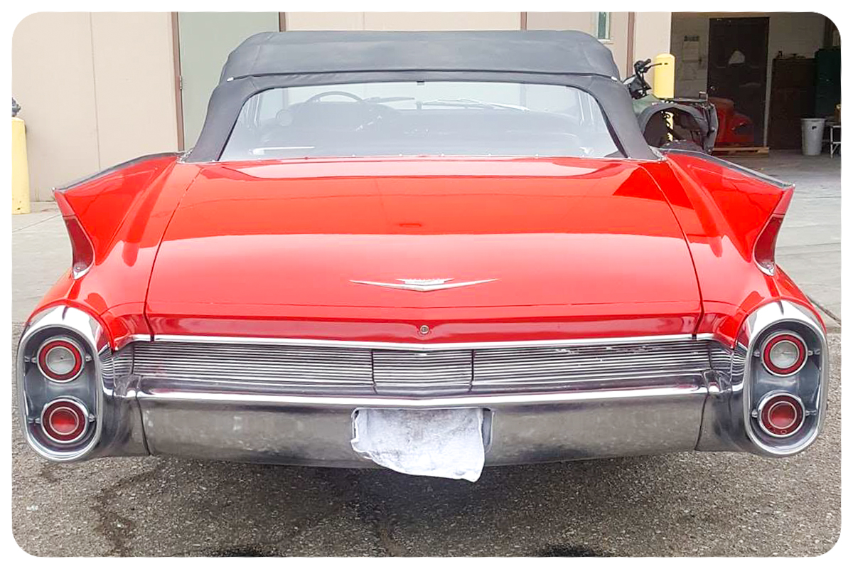 1962 Cadillac convertible three-quarter rear view